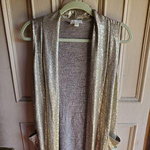 SPARKLE SLEEVELESS CARDIGAN ●